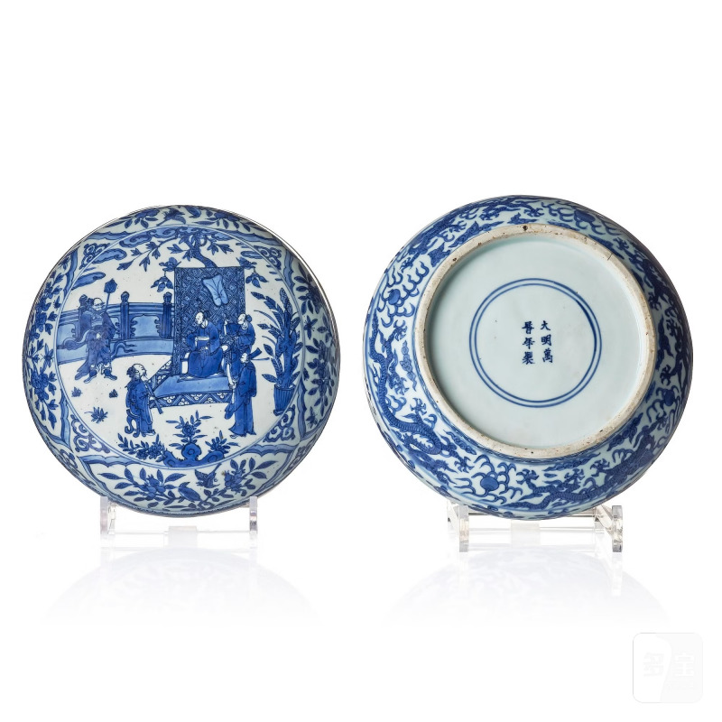 A blue and white box and cover, - 图7